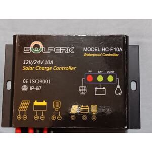 Solperk HC-F10A 12V/24V 10A Solar Charge Waterproof Controller IP-67 OPEN BOX